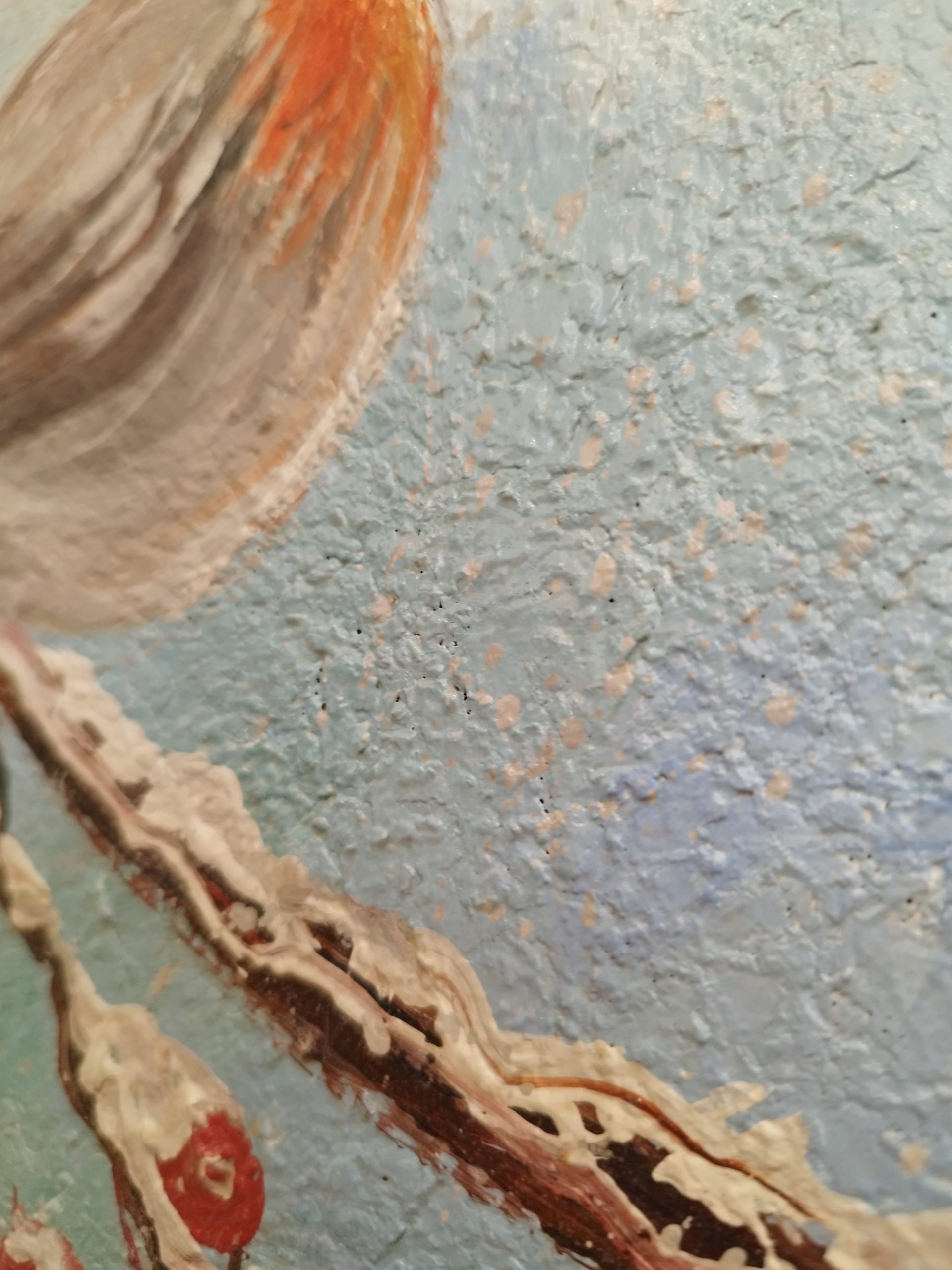 Robin on a snowy branch - Image 7