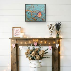 Perched on a magnolia